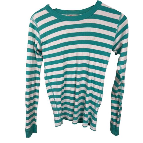 hanna anderson Other - Hanna Anderson Striped 160CM Green Striped Pajama Top